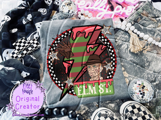 Elm St. Horror Bolt Design – Digital Download