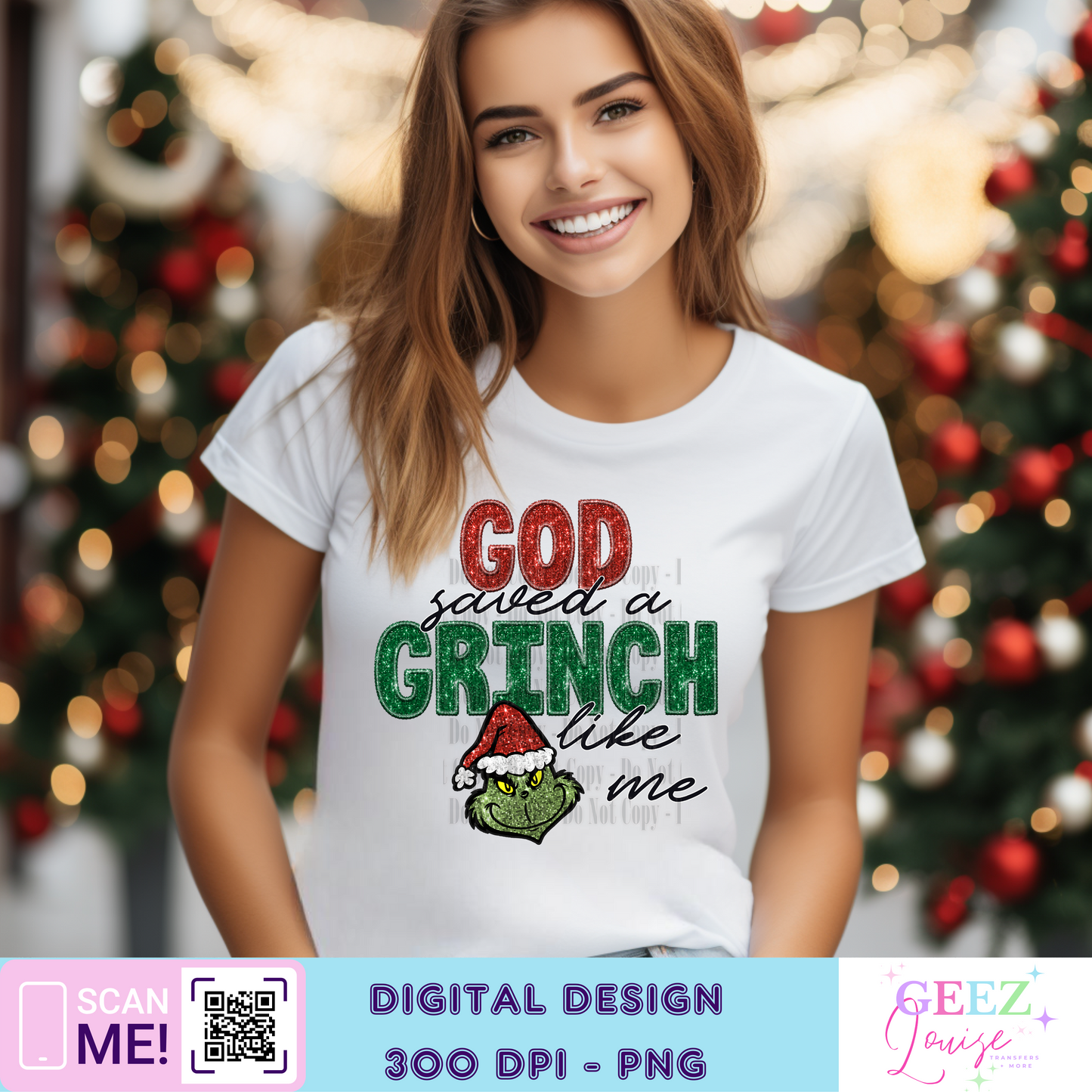 God saved a G man like me Christmas - Digital Download- PNG