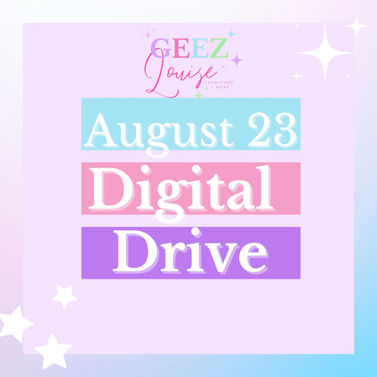 August 2023 graphic drive- Digital Download- PNG