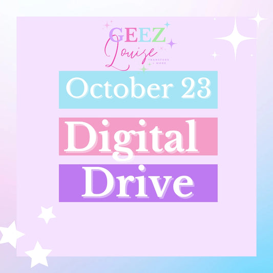 October 2023 graphic drive- Digital Download- PNG