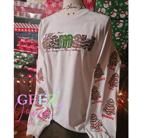 Icing on cake personalized with names Graphic Tee