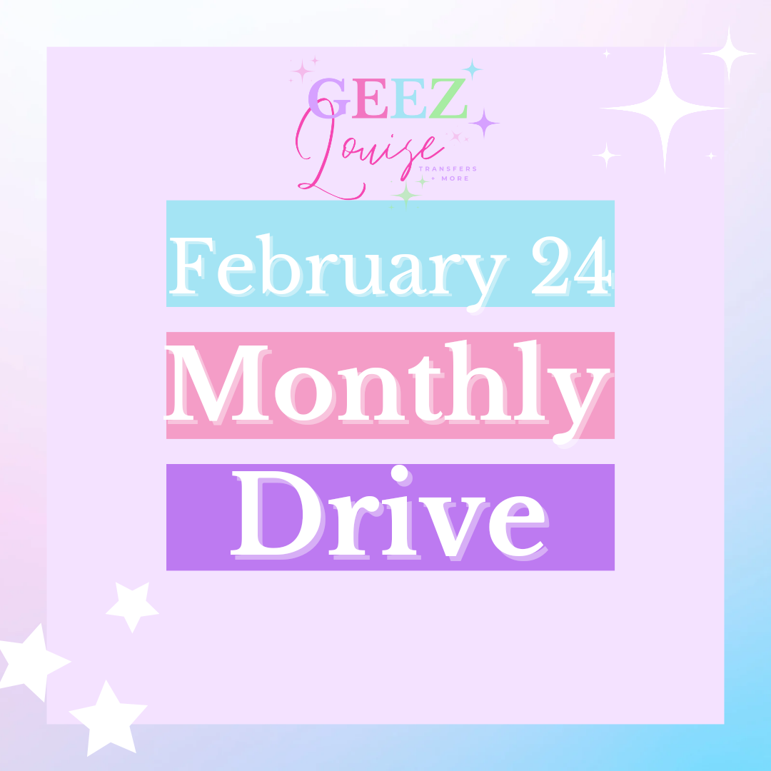 February 2024 monthly graphic drive- Digital Download- PNG