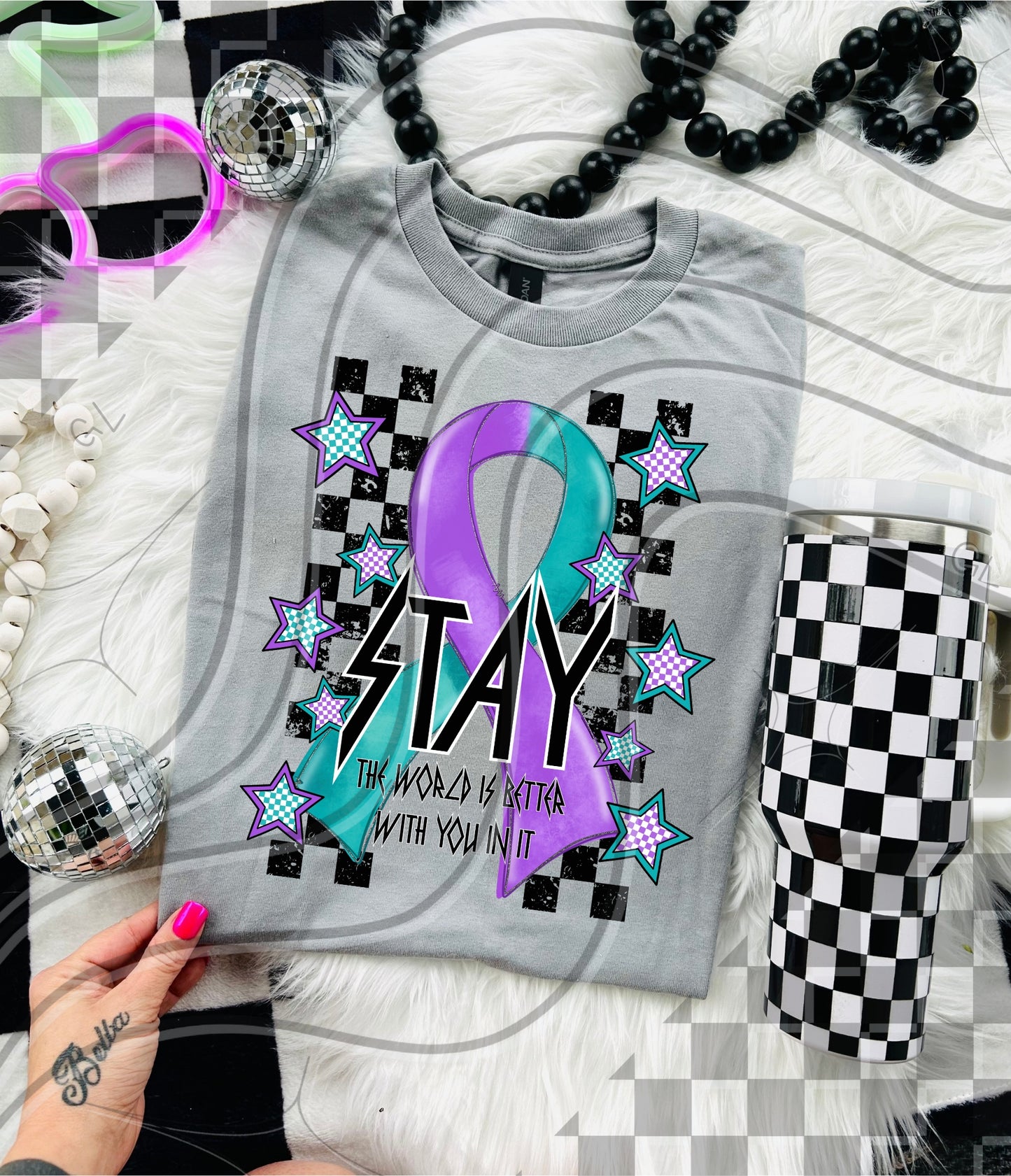 Stay – Suicide Awareness Ribbon Design