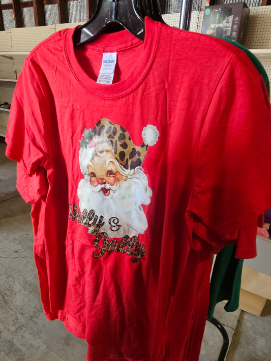 santa holly jolly - assorted sizes - Graphic Tee
