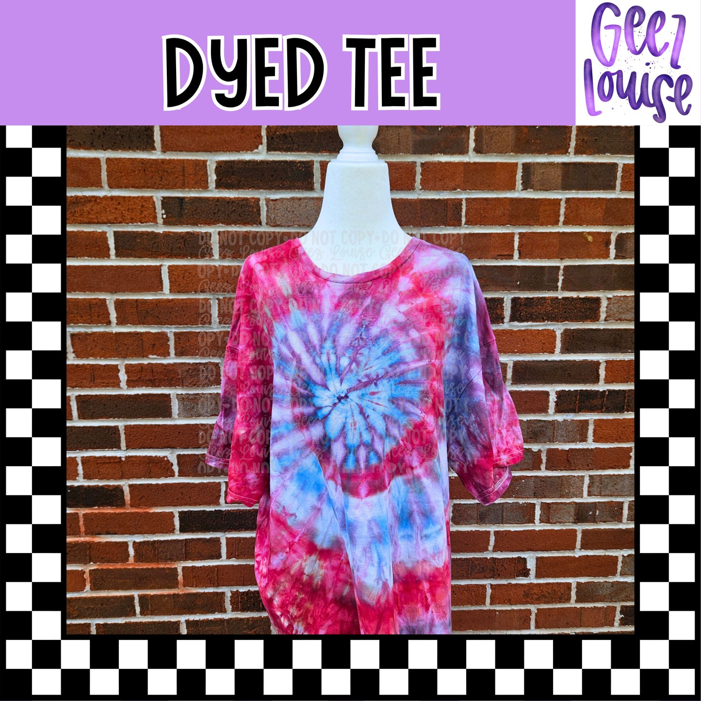 Hand Dyed Tie Dye T-Shirt | One of a Kind Handmade Tee