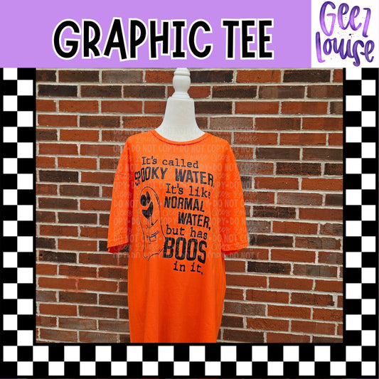 Spooky Water Graphic Halloween Tee