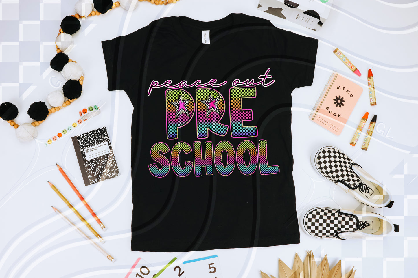 Peace out Checker Grade - Digital Download- PNG