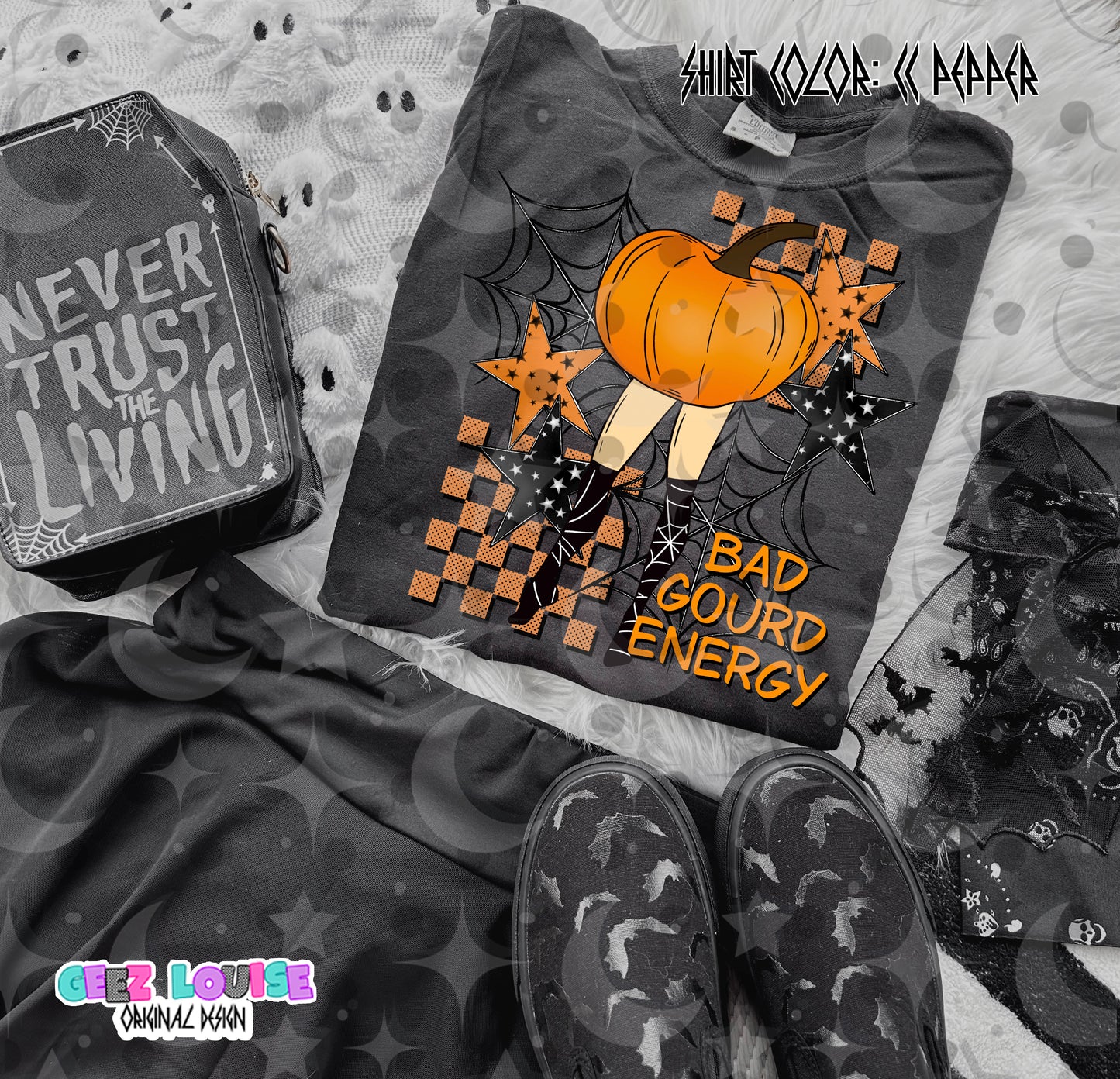 Bad Gourd Energy | Pumpkin Legs Halloween PNG | 5 Skin Tone Variants