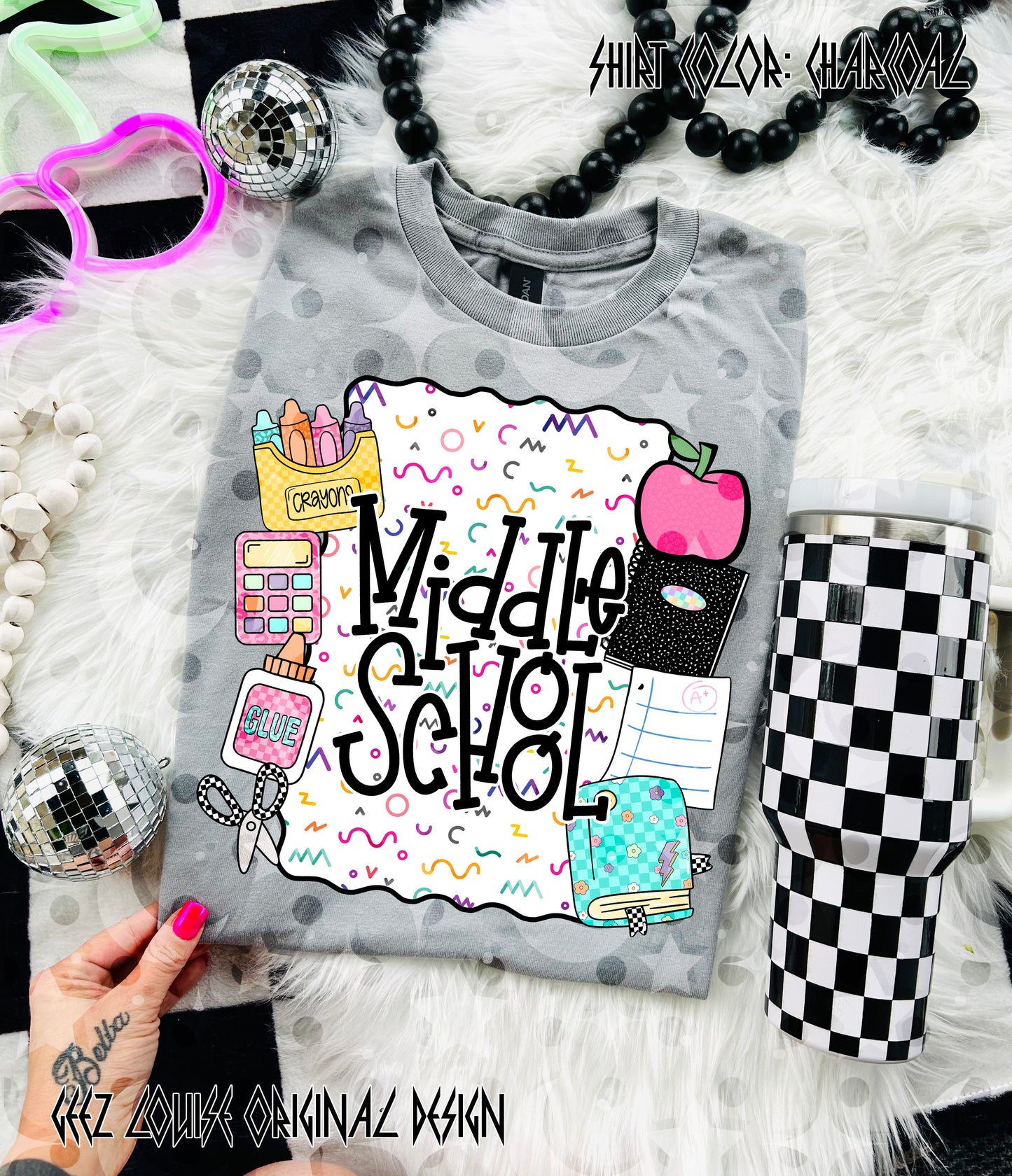 School Is Cool – Teacher & Grade Level PNG