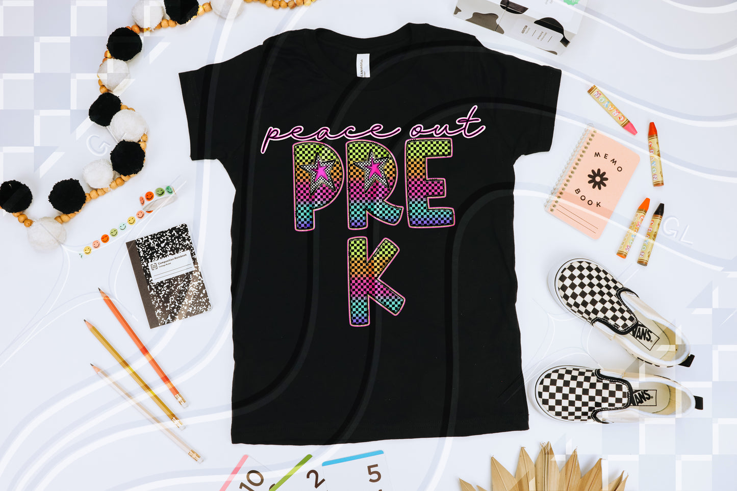 Peace out Checker Grade - Digital Download- PNG