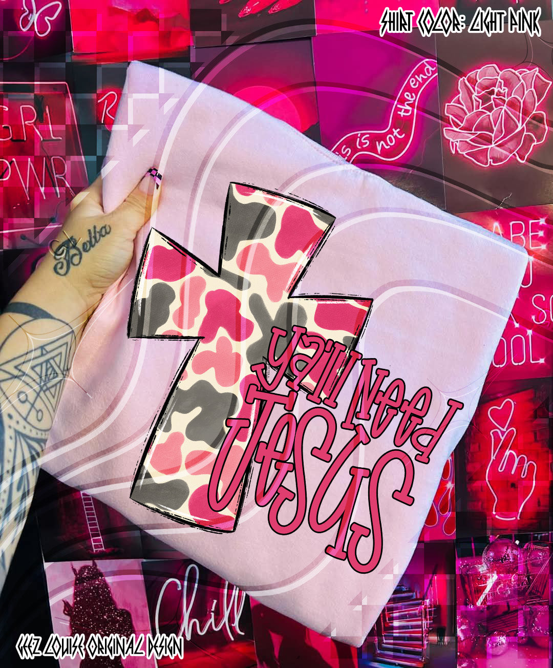 Faith in Pink – Digital Christian Cross PNG Collection (Singles + Full Bundle)