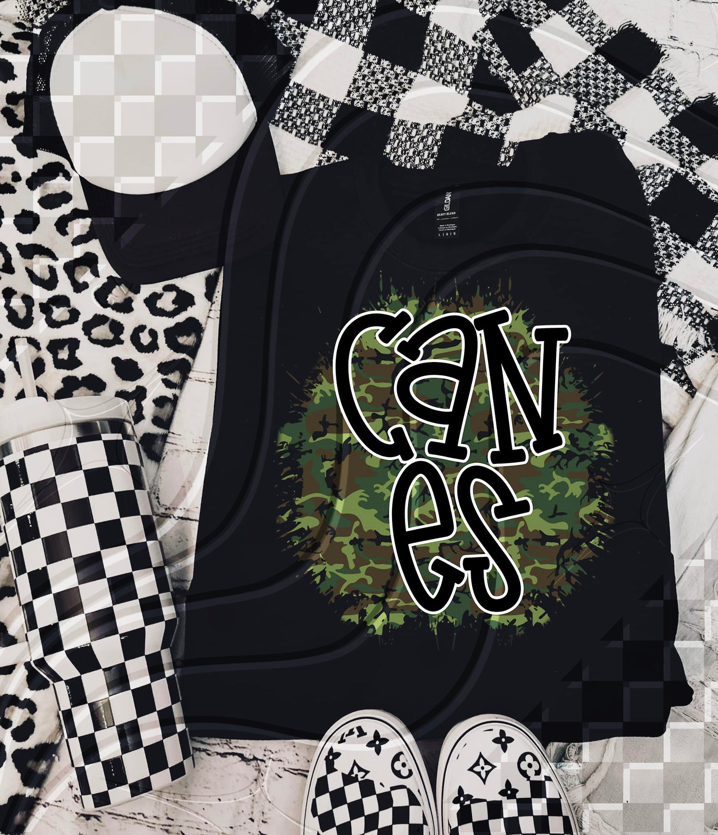 Camo Team Splat Custom Game Day Digital Design – Pick Your Team!