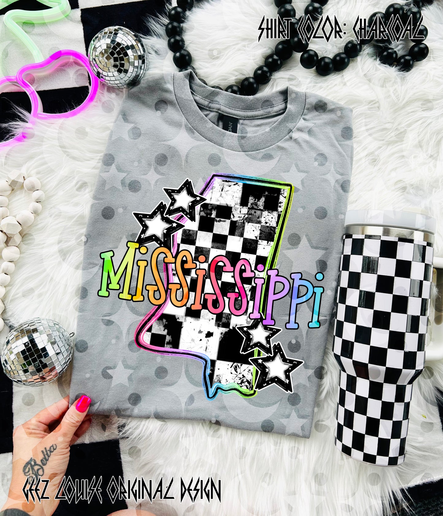 Checkerboard USA State PNGs — 50 States (Choose Your State!)