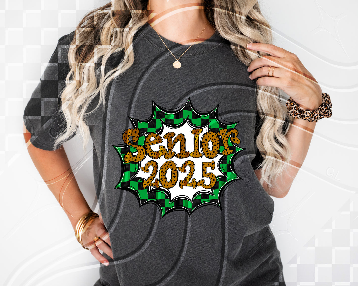 Senior 2025- Green Frame - Digital Download- PNG - 300 DPI