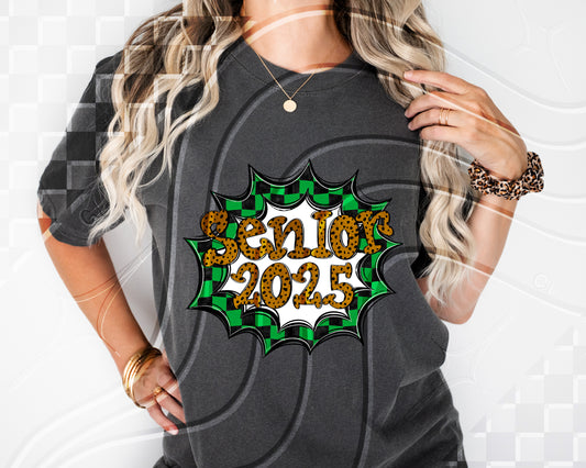 Senior 2025- Green Frame - Digital Download- PNG - 300 DPI