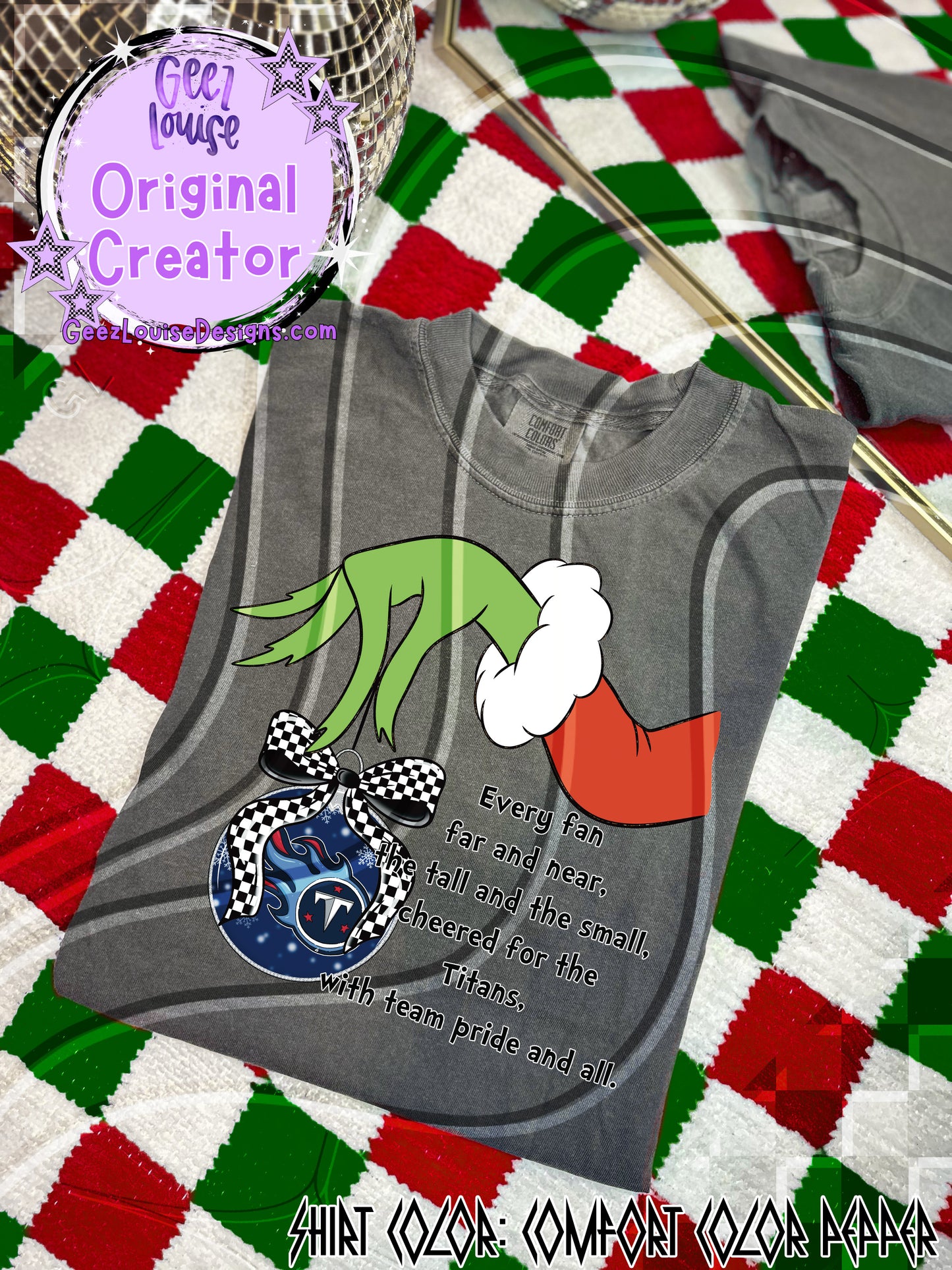 GMAN Ornament Digital Design | Christmas Football Team Spirit PNG/SVG