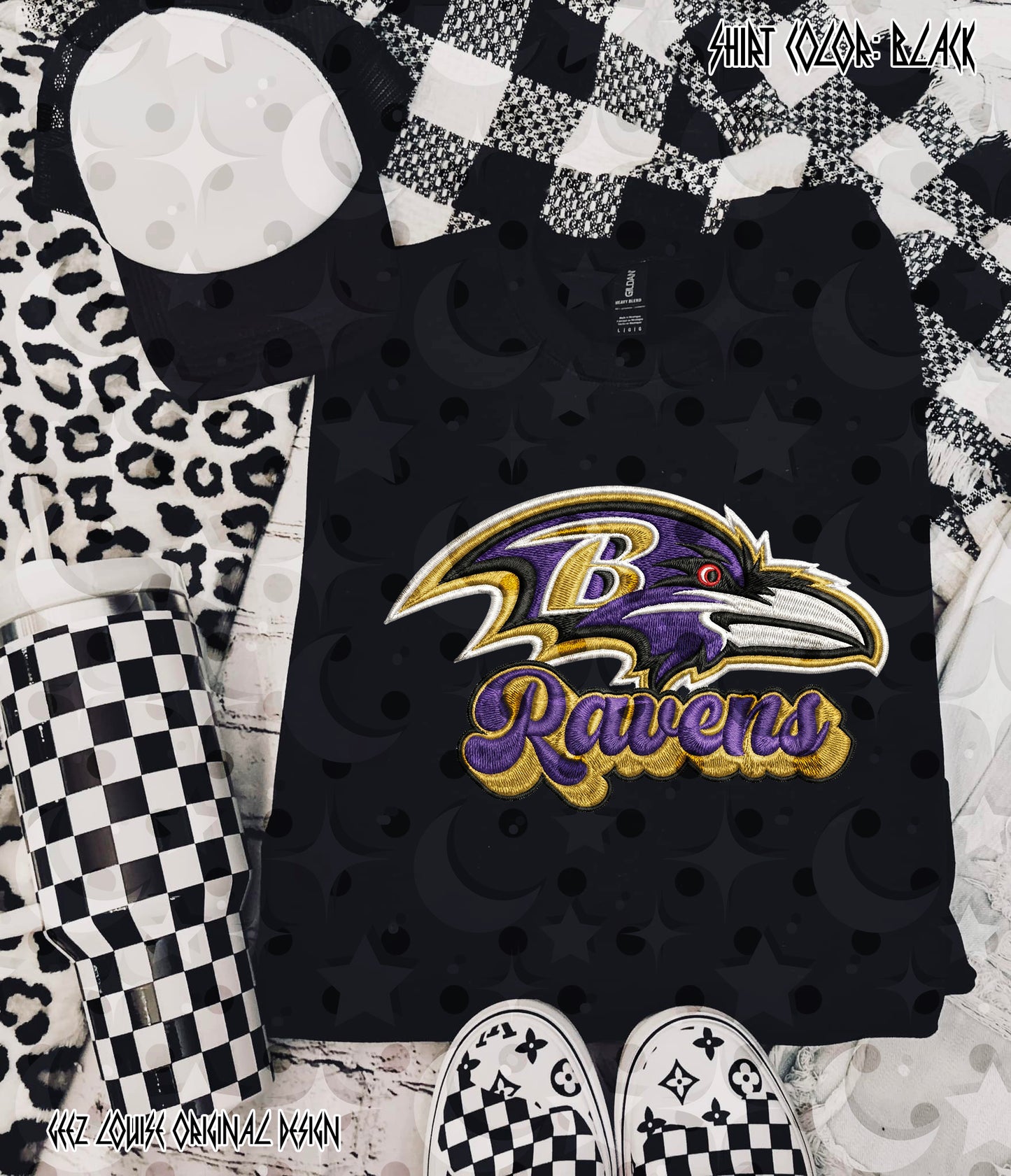 Football Team Faux Embroidery Digital Design – Team Variants & Bundle Option