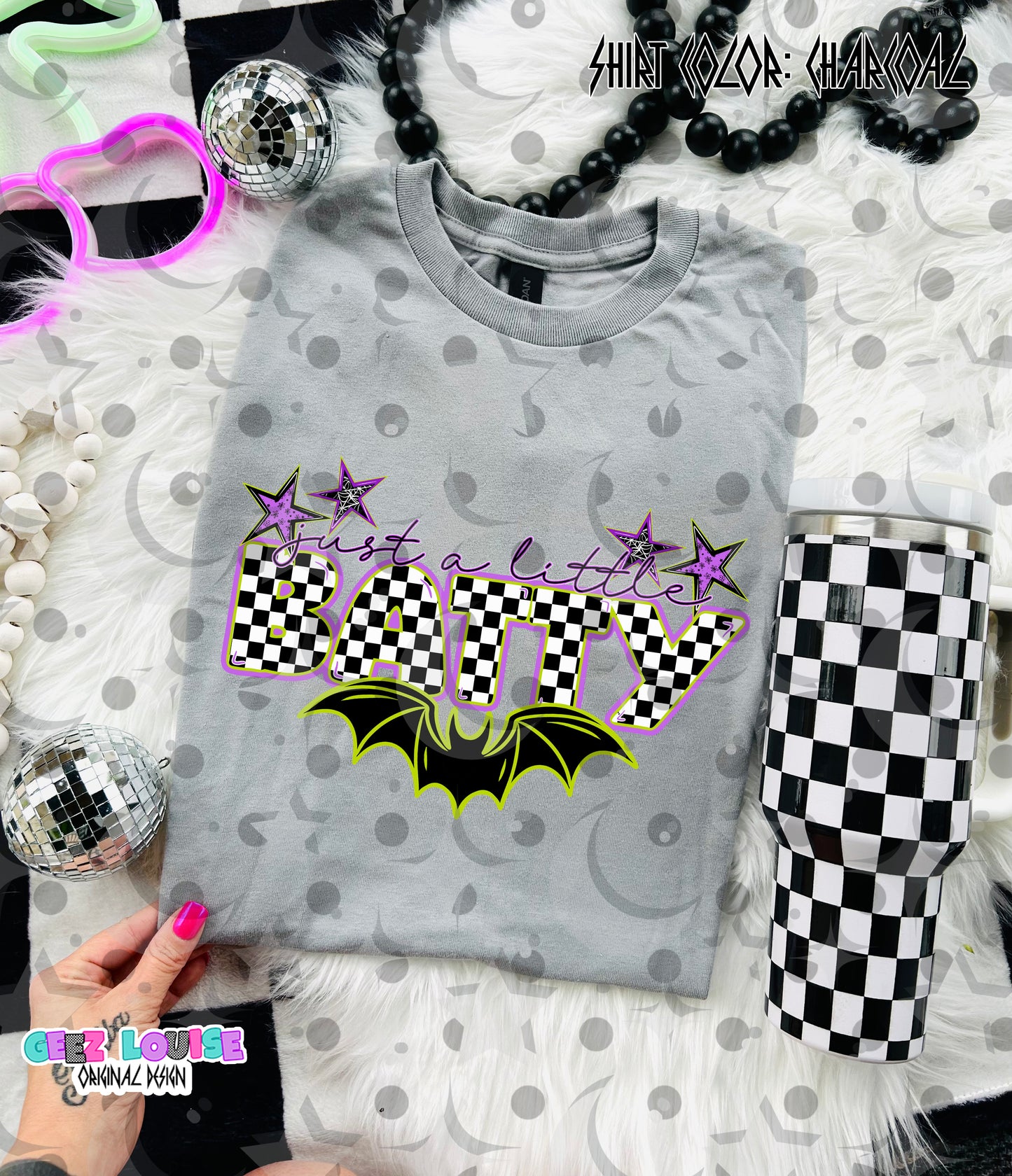 Just a Little Batty Digital Design PNG