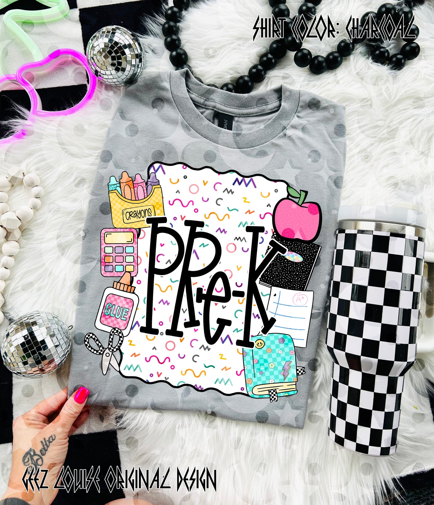 School Is Cool – Teacher & Grade Level PNG