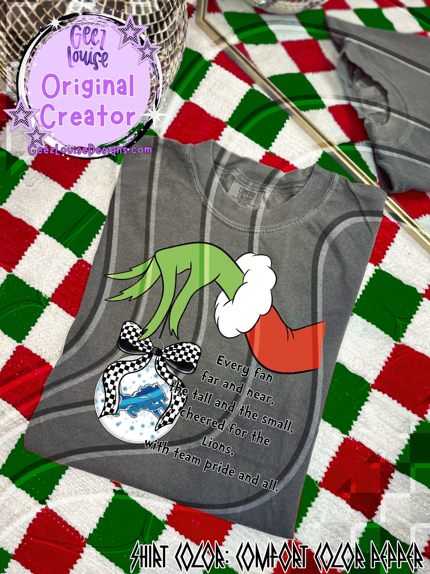 GMAN Ornament Digital Design | Christmas Football Team Spirit PNG/SVG
