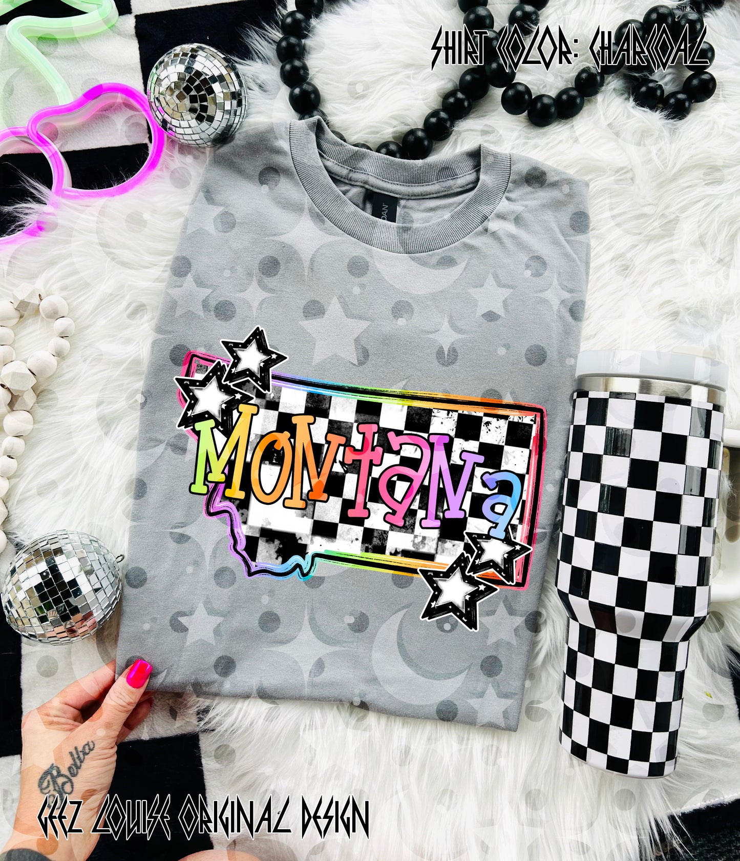 Checkerboard USA State PNGs — 50 States (Choose Your State!)