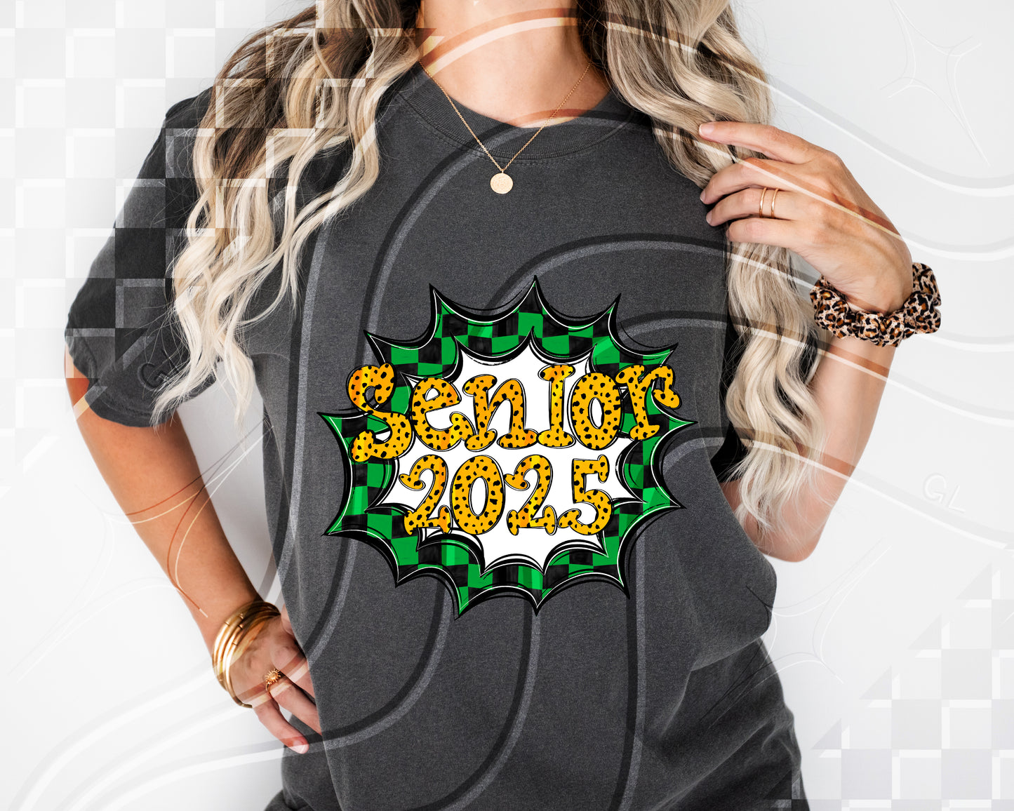 Senior 2025- Green Frame - Digital Download- PNG - 300 DPI