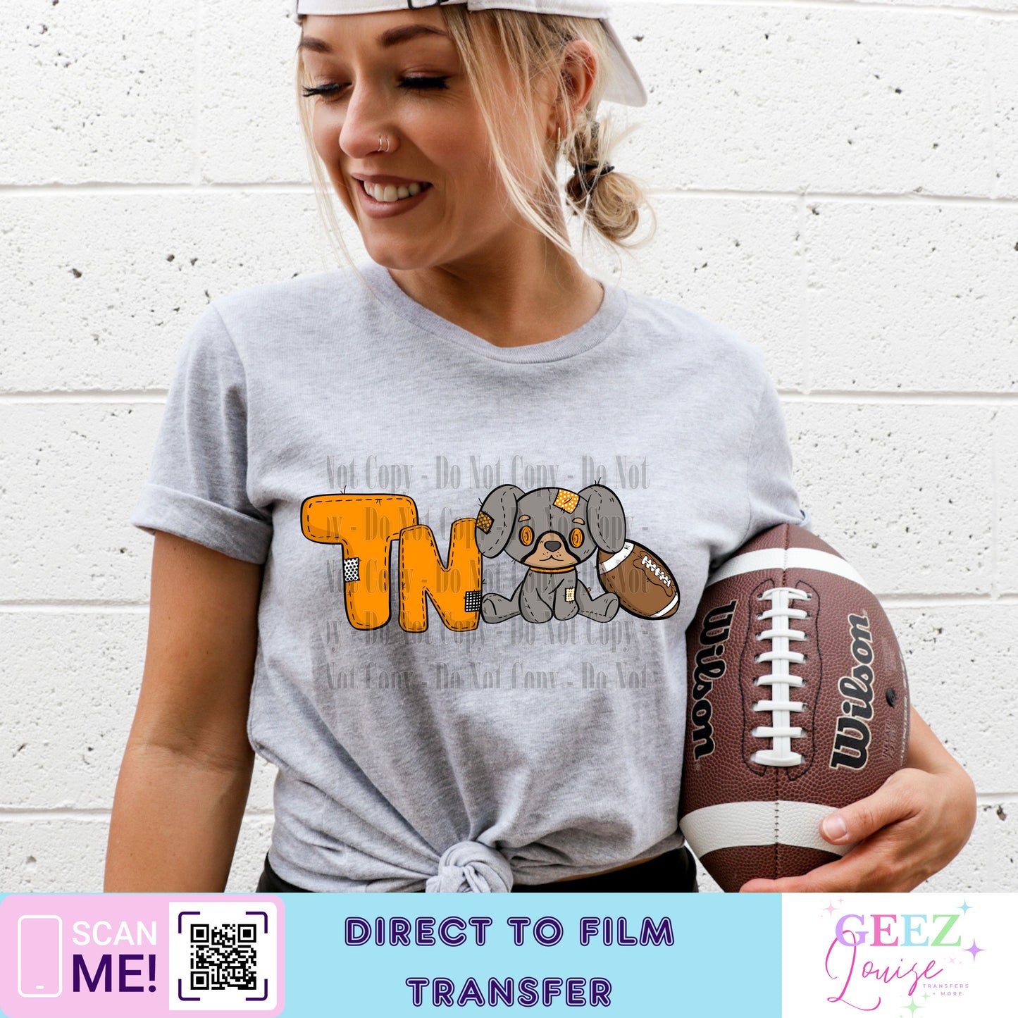 TN dog- Direct to Film Transfer - made to order