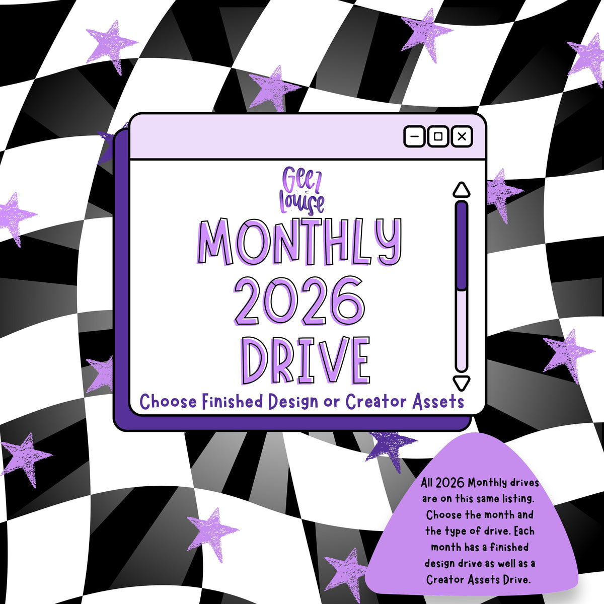 2026 Monthly Drives – Choose Your Month & Type