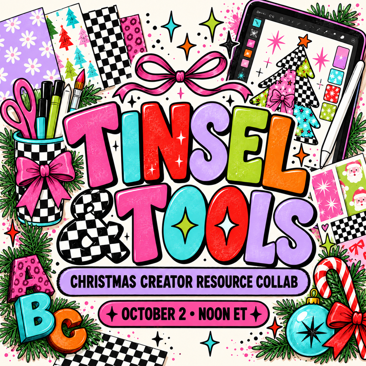 Tinsel & Tools | Christmas Creator Resource Collab