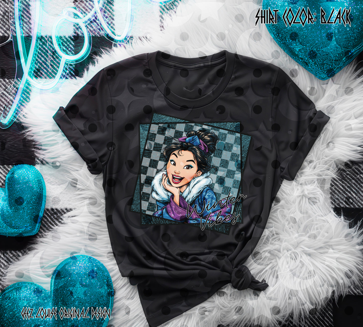 Winter Vibes Princess Collection – Digital Designs (PNG Bundle + Individual Options)