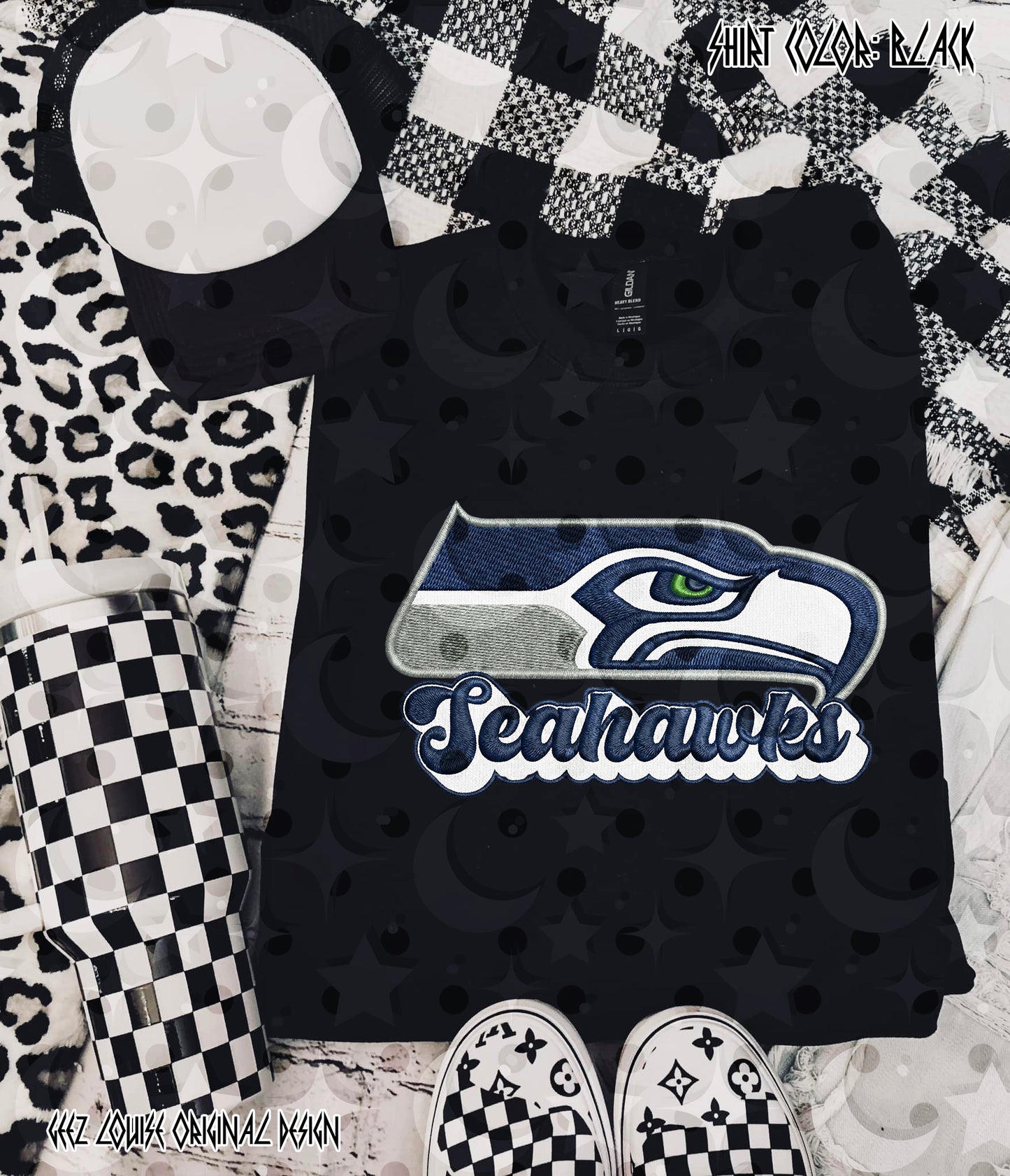 Football Team Faux Embroidery Digital Design – Team Variants & Bundle Option