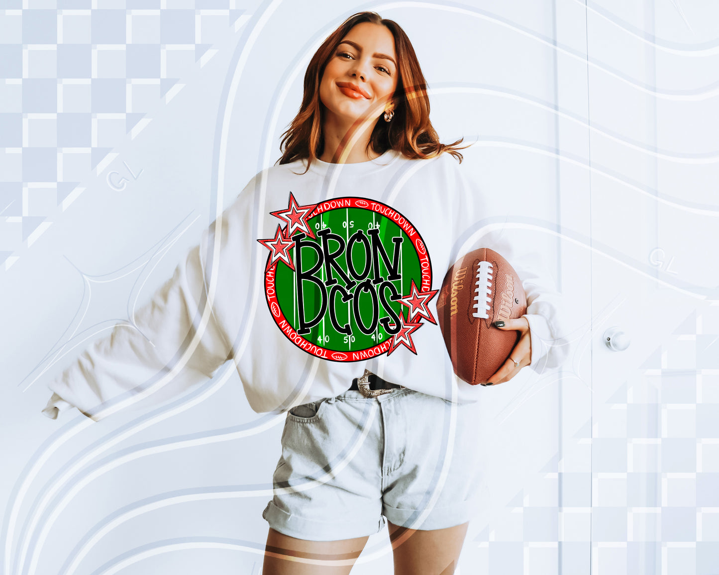 Touchdown red Team Design Bundle | 100+ PNG Options + Custom Team Designs