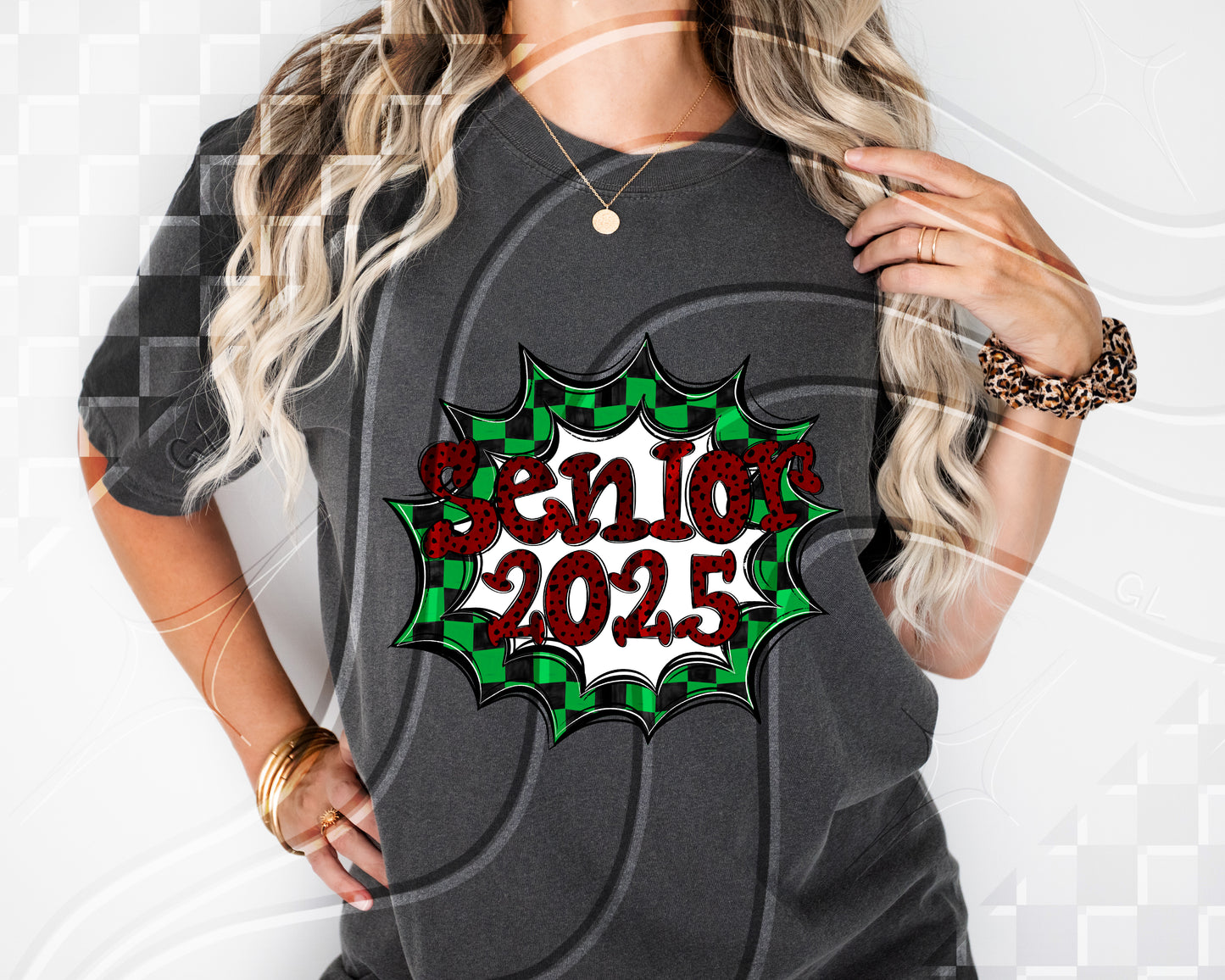 Senior 2025- Green Frame - Digital Download- PNG - 300 DPI