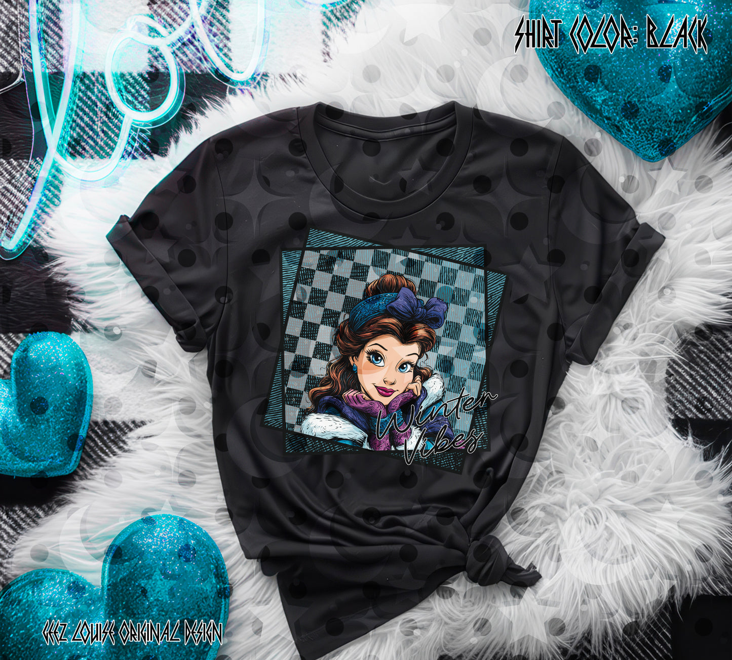 Winter Vibes Princess Collection – Digital Designs (PNG Bundle + Individual Options)