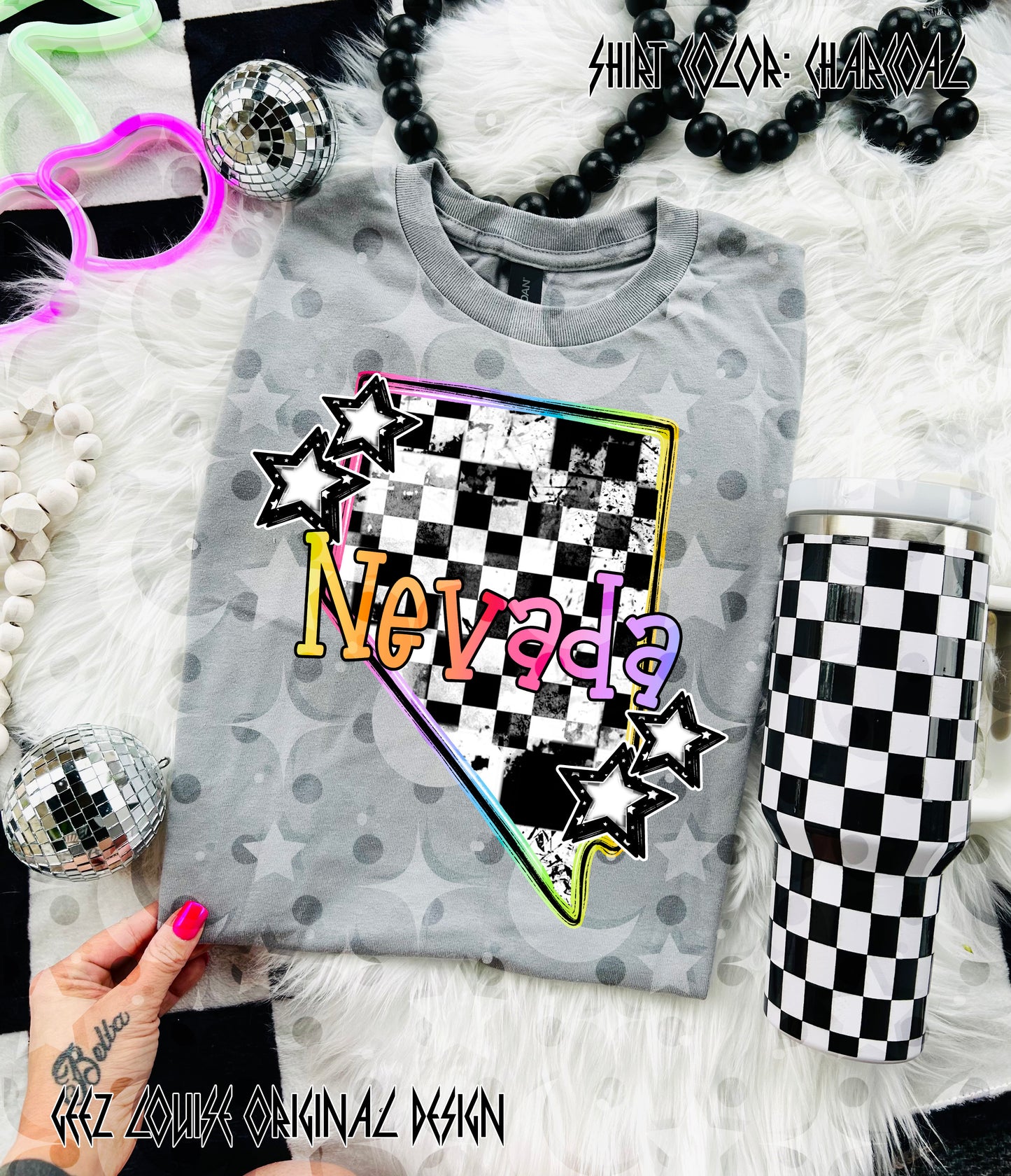 Checkerboard USA State PNGs — 50 States (Choose Your State!)