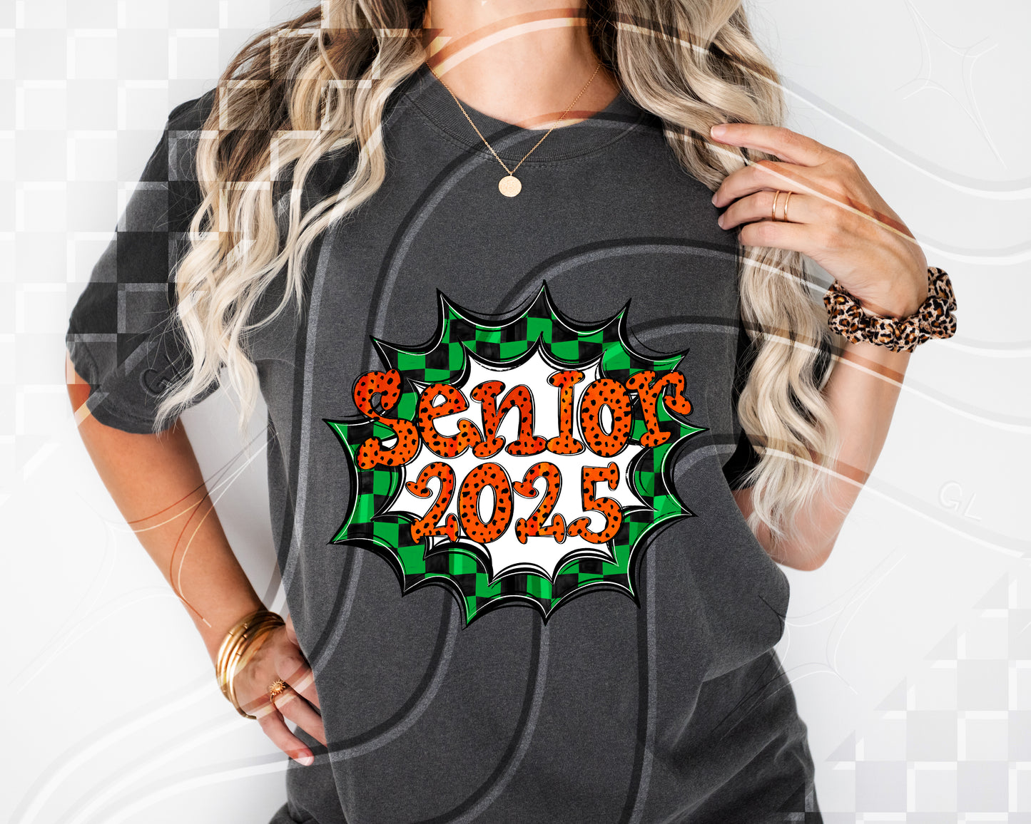 Senior 2025- Green Frame - Digital Download- PNG - 300 DPI