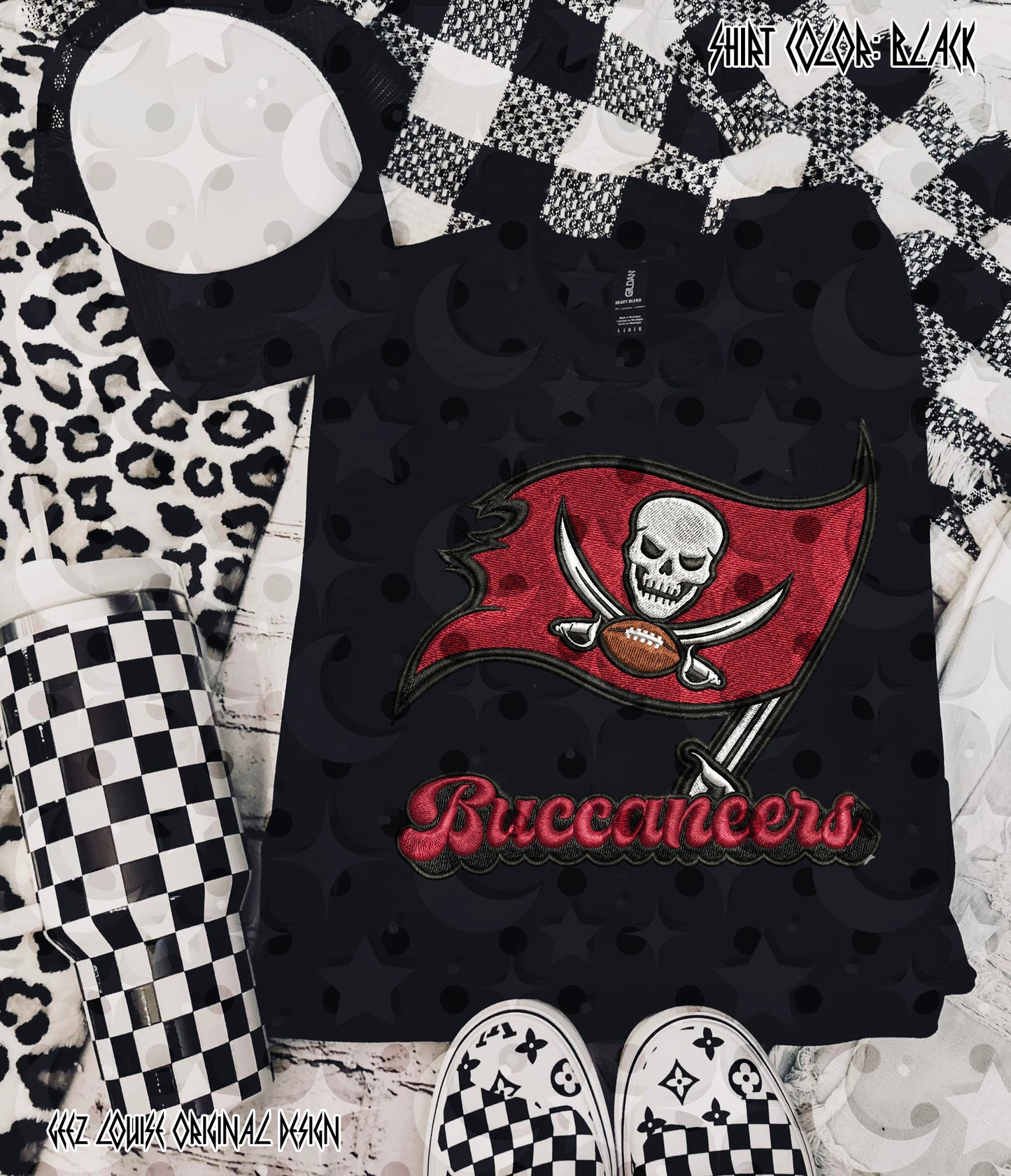 Football Team Faux Embroidery Digital Design – Team Variants & Bundle Option