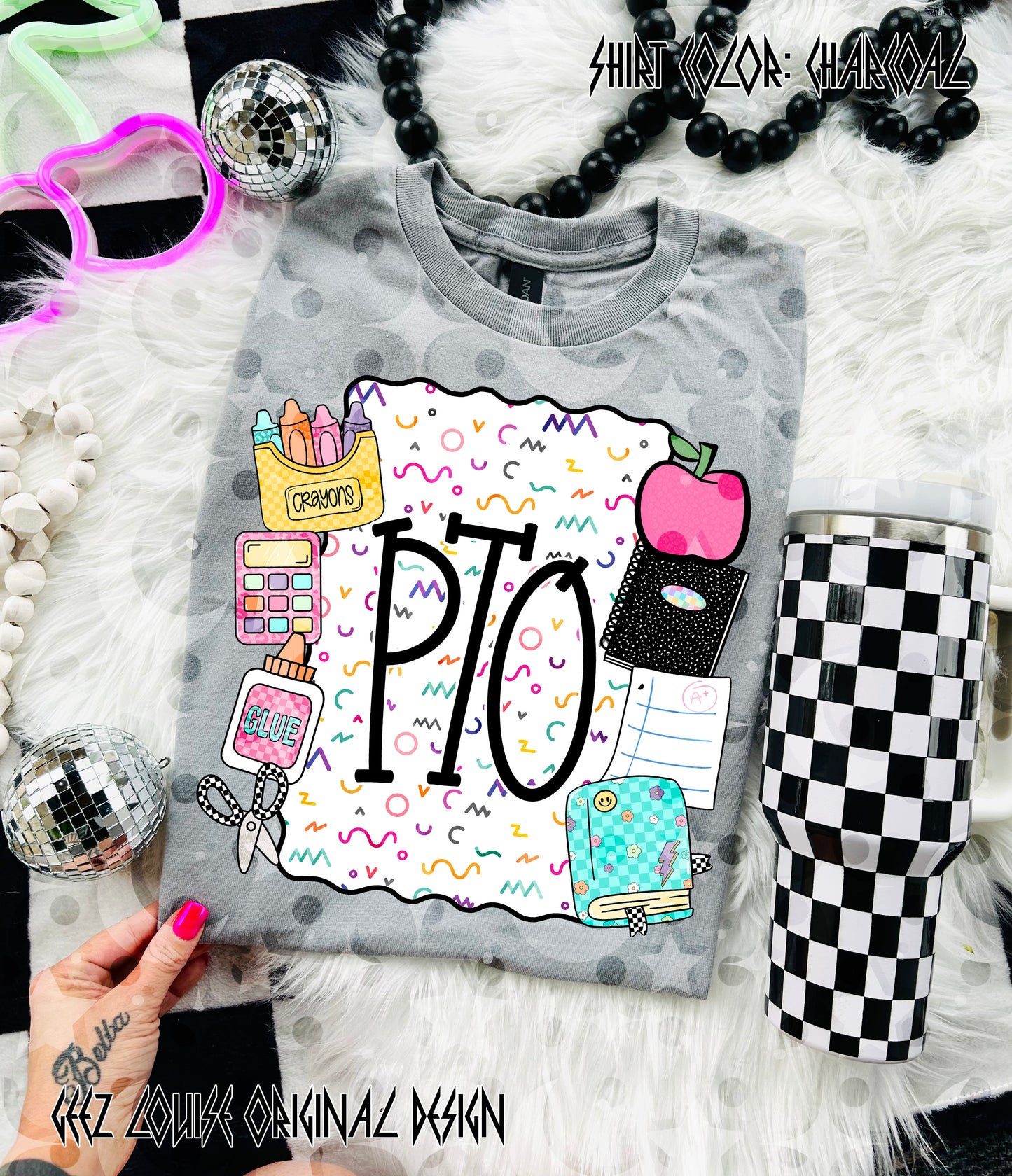 School Is Cool – Teacher & Grade Level PNG