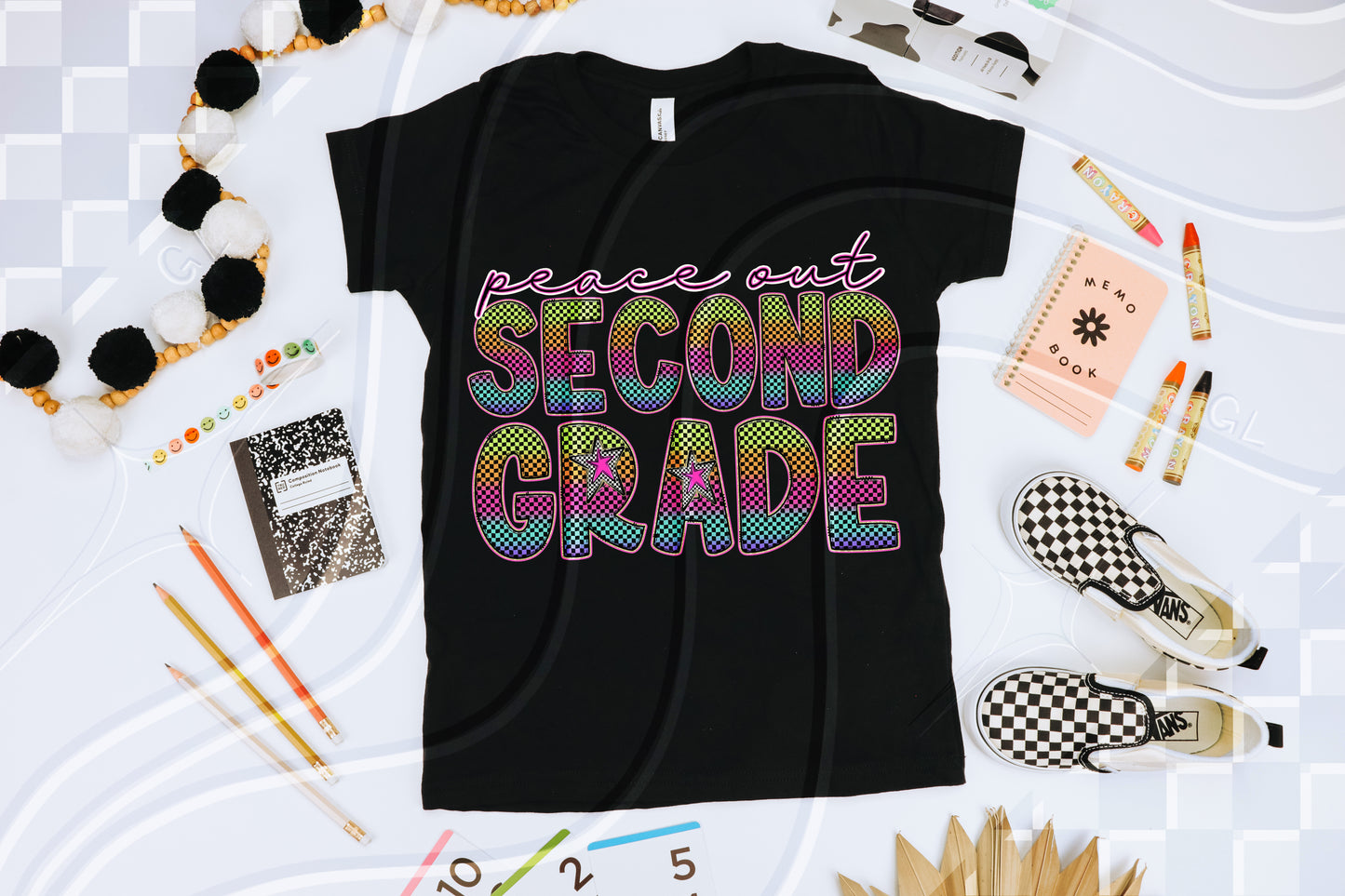 Peace out Checker Grade - Digital Download- PNG