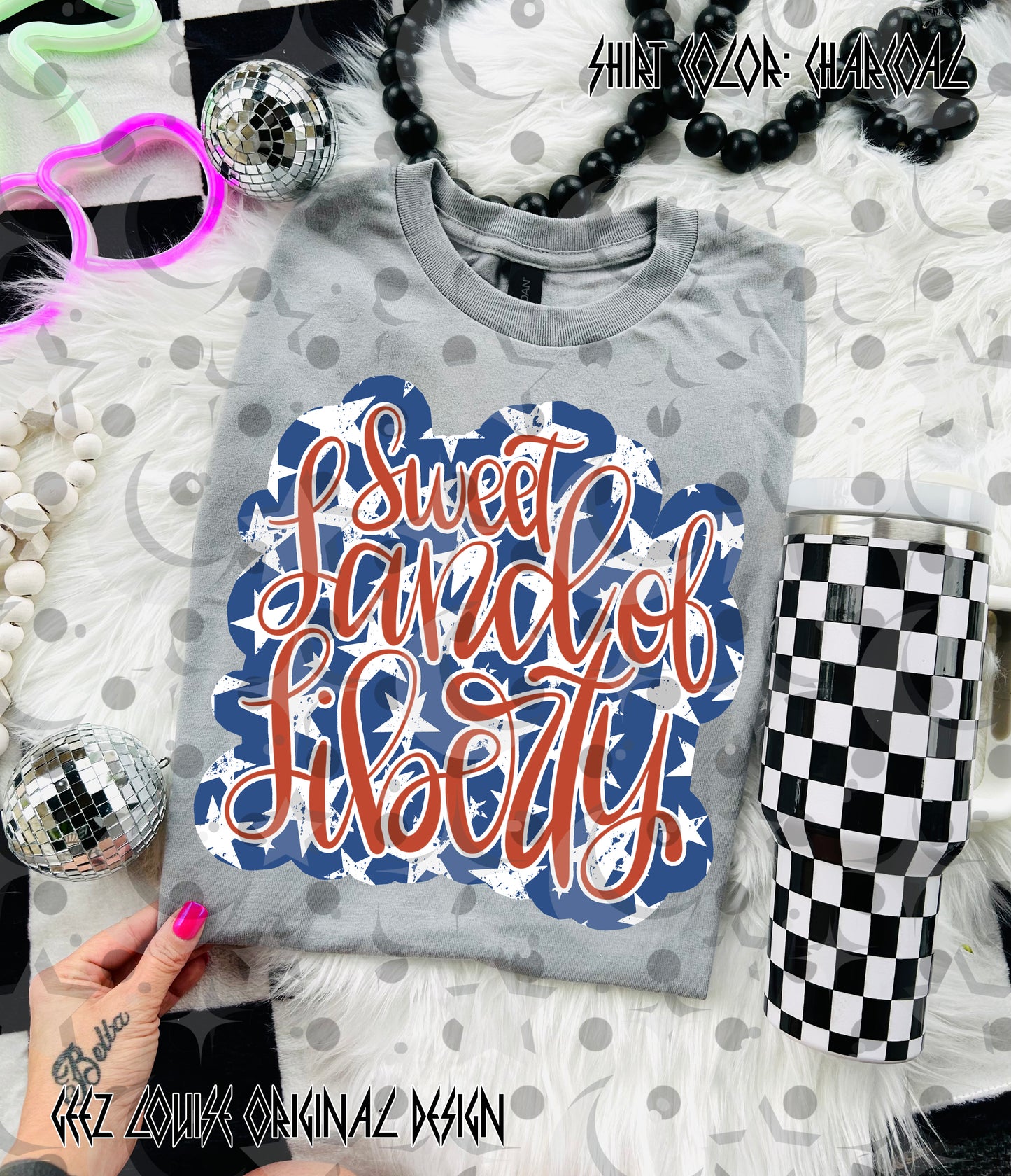 Sweet Land of Liberty PNG Bundle | 3 Patriotic Script Designs | Red White Blue Sublimation | 4th of July Shirt Designs