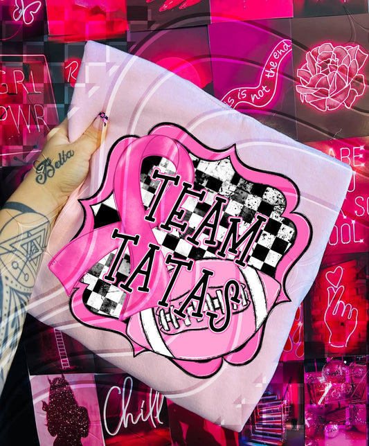 Team Tatas – Breast Cancer Awareness Finished PNG Design