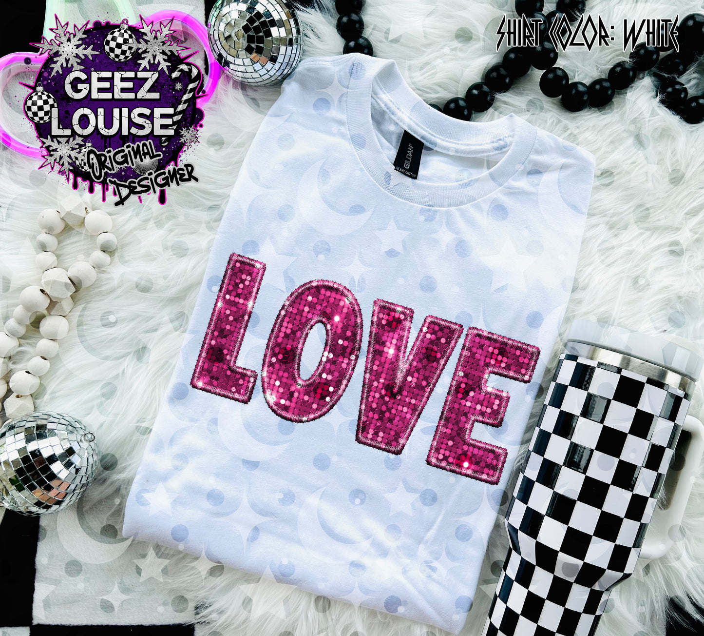 LOVE Mini Bundle • Sequin-Style Digital Designs (Set of 3)