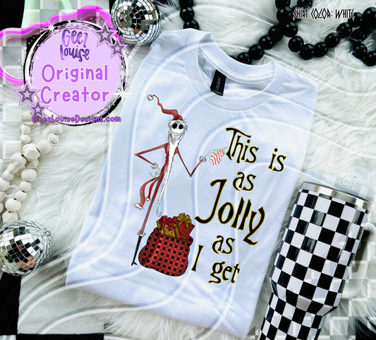 This Is As Jolly As I Get Digital Design | Gothic Christmas PNG