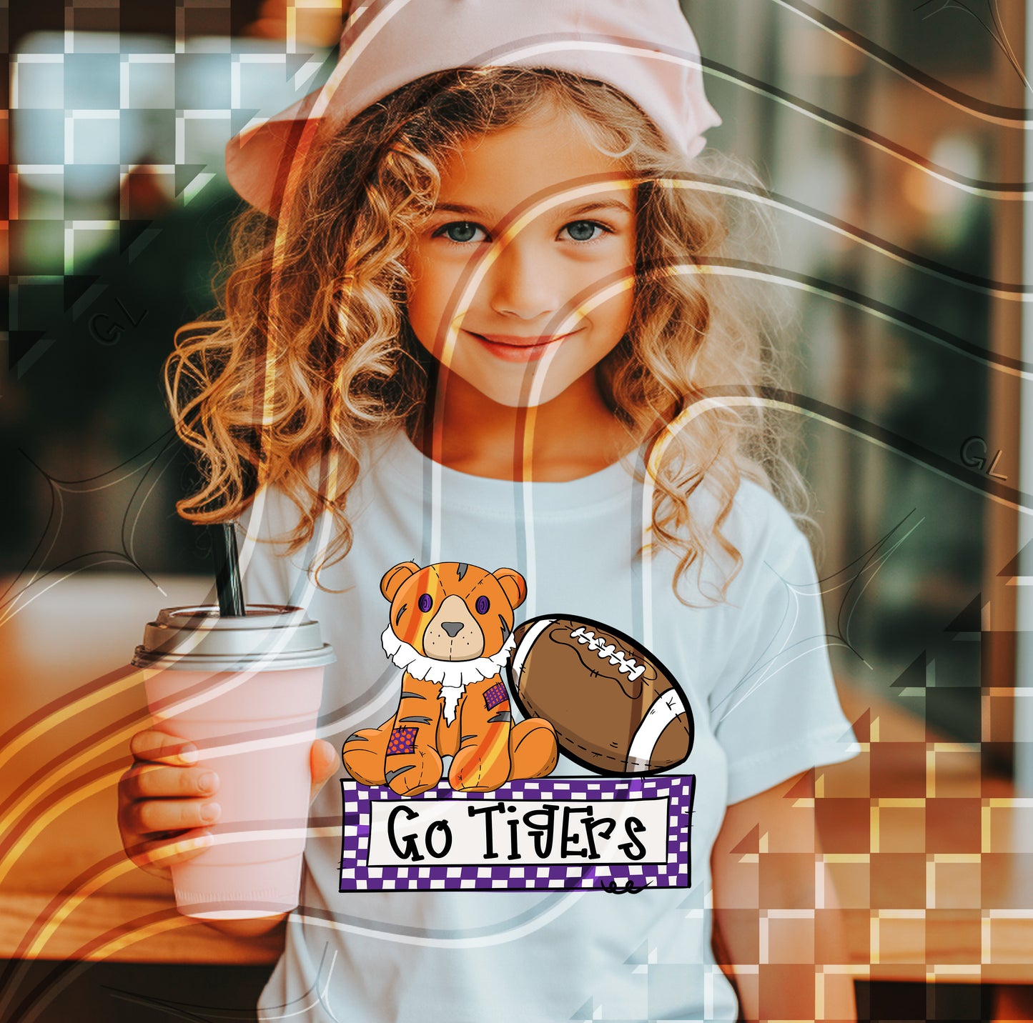 Stuffed Mascot Football Digital Design – Pre-Filled Sayings