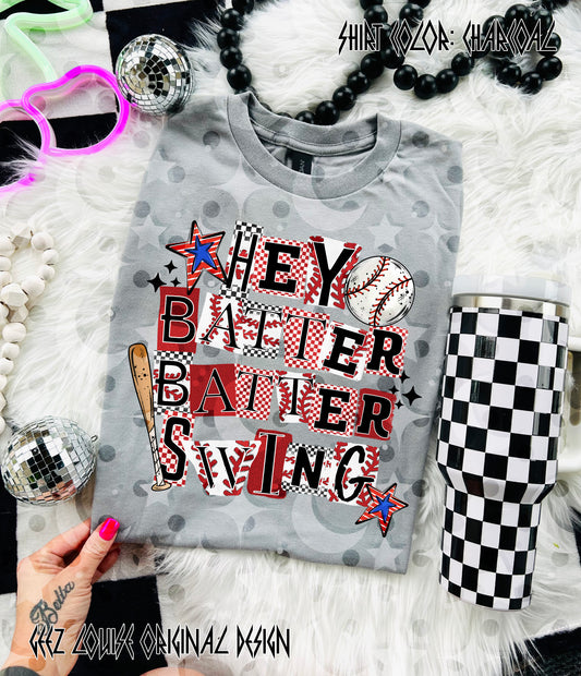 HEY BATTER BATTER SWING – Digital Design PNG