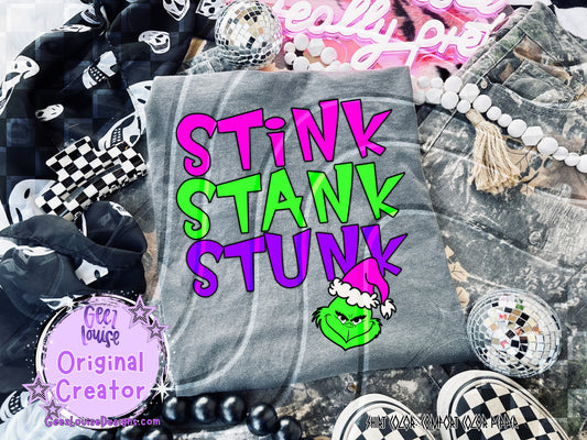 Stink Stank Stunk GMAN Christmas Digital Design – PNG for Sublimation & Transfers