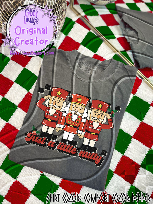Just a Little Nutty – Nutcracker Christmas Digital Design
