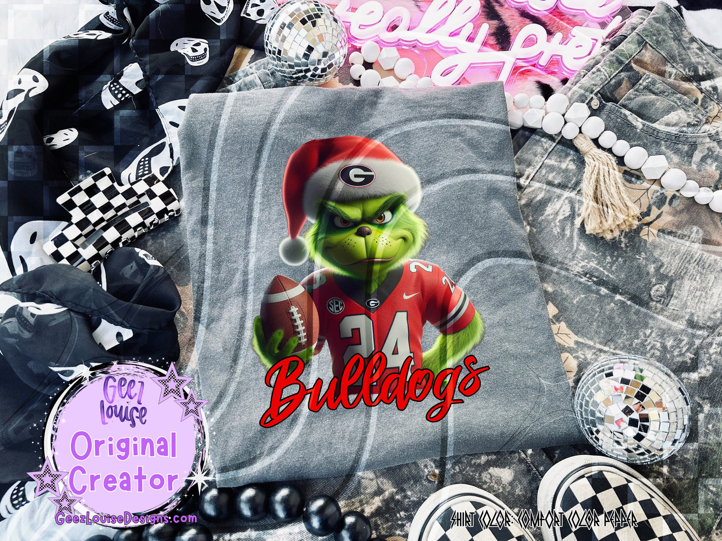 Georgia Bulldogs GMAN Football – Christmas Digital Design PNG for Sublimation