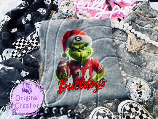 Georgia Bulldogs GMAN Football – Christmas Digital Design PNG for Sublimation