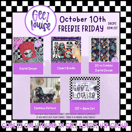 Freebie options- October 10th - all exclusive